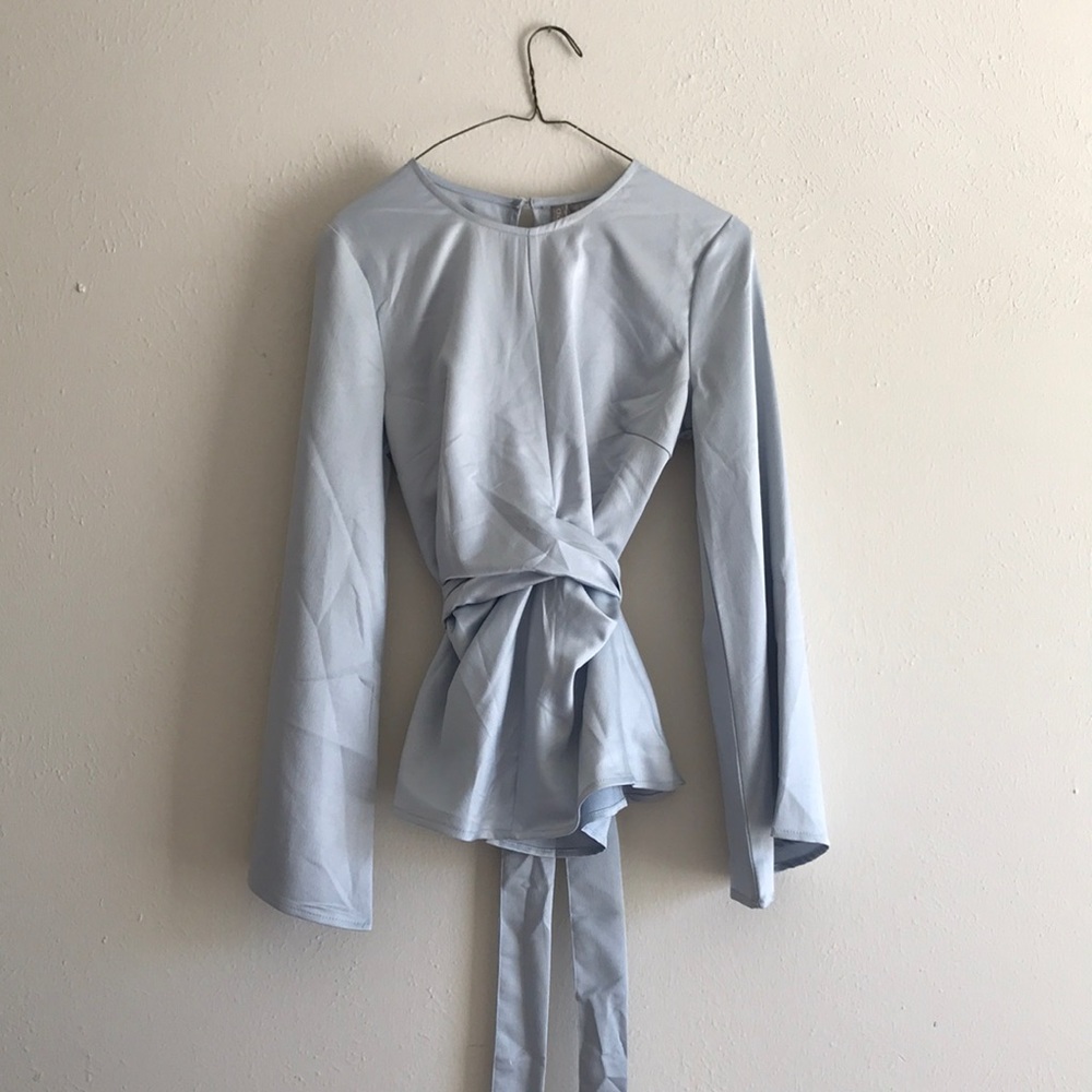 Wrap open back top